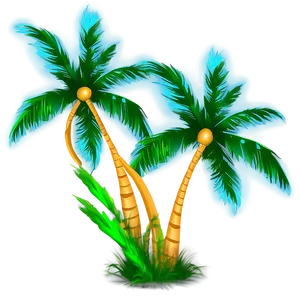 Palm Trees In Wind PNG Kxx94