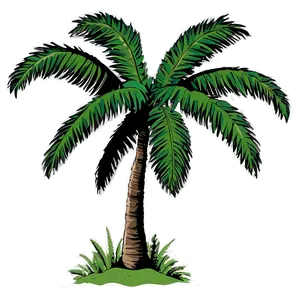Palm Trees Silhouette PNG Ewl91