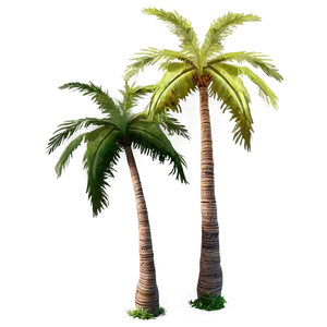 Palm Trees With Sun Flare PNG Xxq PNG