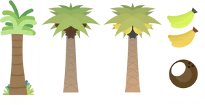 Palm Treesand Products Illustration