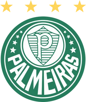 Palmeiras Logowith Stars PNG image