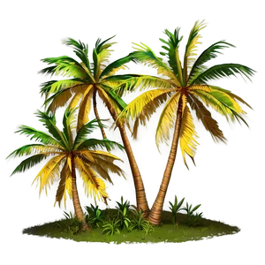 Palms In Windy Weather PNG Lke1 PNG
