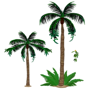 Palms Under Moonlight Png 78 PNG image