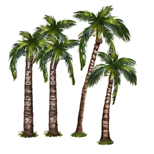 Palms With Birds PNG 94 PNG