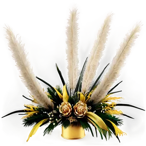 Pampas Grass Centerpiece Png 06122024 PNG image