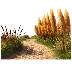 Pampas Grass Pathway PNG 06122024 PNG