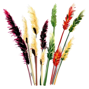 Pampas Grass Silhouette PNG Wjr56 PNG