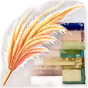 Pampas Grass Sunset PNG Wda PNG
