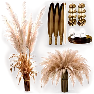Pampas Grass Wedding Decor PNG 06122024 PNG
