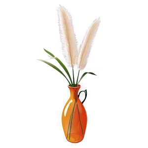 Pampas In Vase Png Vbm50 PNG image