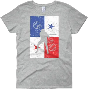 Panama Flag Baseball T Shirt Design PNG image