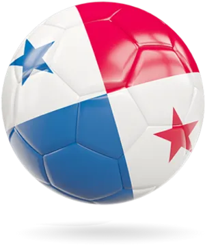 Panama Flag Soccer Ball PNG image