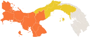 Panama Heat Map Distribution PNG image