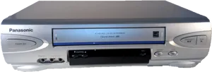 Panasonic Silver V H S Player PNG image
