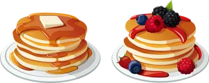 Pancake Stacks Clipart
