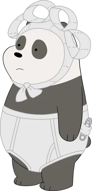 Panda_ We Bare Bears_ Cartoon PNG image