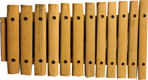 Panflute Pipes Array PNG image