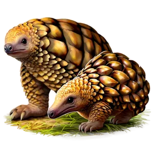 Pangolin Adventure Scene PNG 06212024