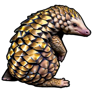 Pangolin In Dynamic Pose PNG 06212024