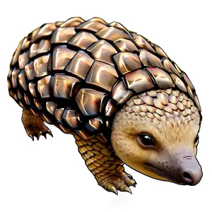 Pangolin Journey Illustration PNG 39