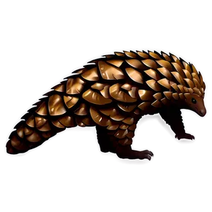 Pangolin Silhouette Design Png Hlt PNG image