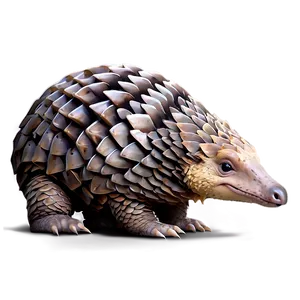 Pangolin With Ball Illustration Png 06212024 PNG image