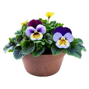 Pansy Flower Bush PNG Xik68 PNG