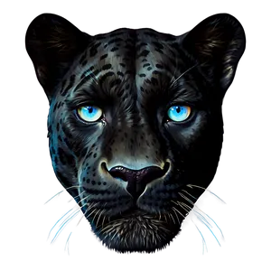 Panther Face Close-up Png Vwl PNG image