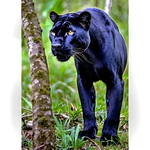 Panther In Habitat PNG Inh30 PNG