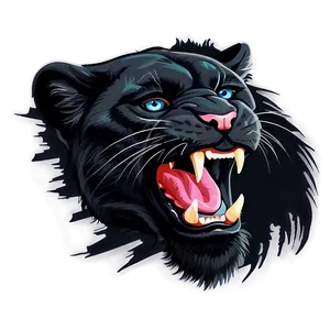 Panthers Roaring Illustration Png 06202024 PNG image