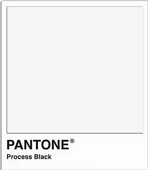 Pantone Process Black Color Swatch PNG image