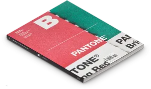 Pantone Themed Magazine Cover PNG image