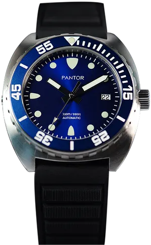 Pantor Seal Diver Watch Blue Dial PNG image