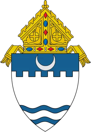 Papal Tiaraand Keys Crest PNG image