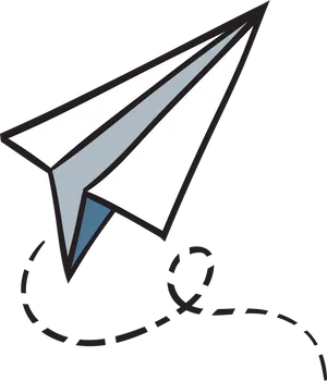 Paper Airplane Vector Illustration