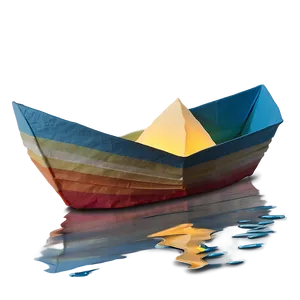 Paper Boat In The Sunset PNG 06282024