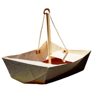 Paper Boat In The Sunset PNG 06282024