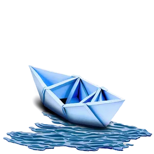 Paper Boat On Ocean Png Mqy99 PNG image