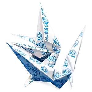 Paper Crane Origami Sequence PNG 06282024