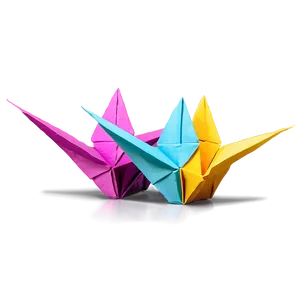 Paper Crane Origami Sequence PNG Kpe