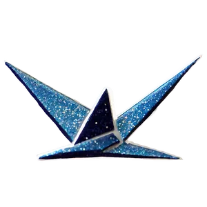 Paper Crane With Glitter PNG 06282024