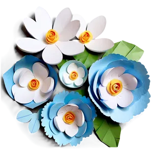 Paper Flower Backdrop PNG Bxe