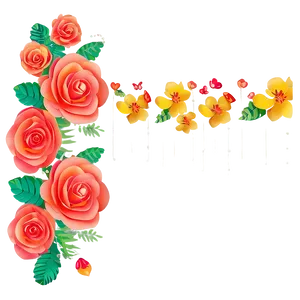 Paper Flower Curtain PNG Bap PNG