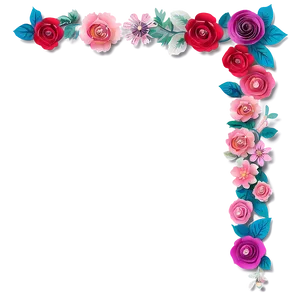 Paper Flower Curtain PNG Dvo PNG