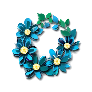 Paper Flower Wreath PNG Uhj82 PNG
