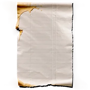 Paper Note With Coffee Stain Png 39 PNG image