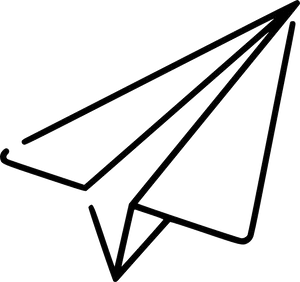 Paper Plane Icon Sketch PNG image