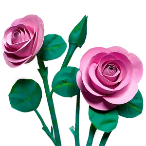 Paper Roses Diy PNG 05042024