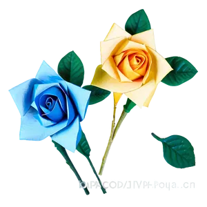 Paper Roses Diy PNG 05042024