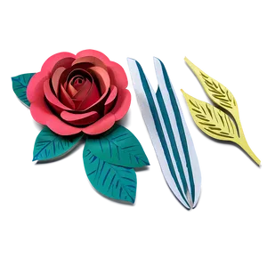Paper Roses Diy PNG 35
